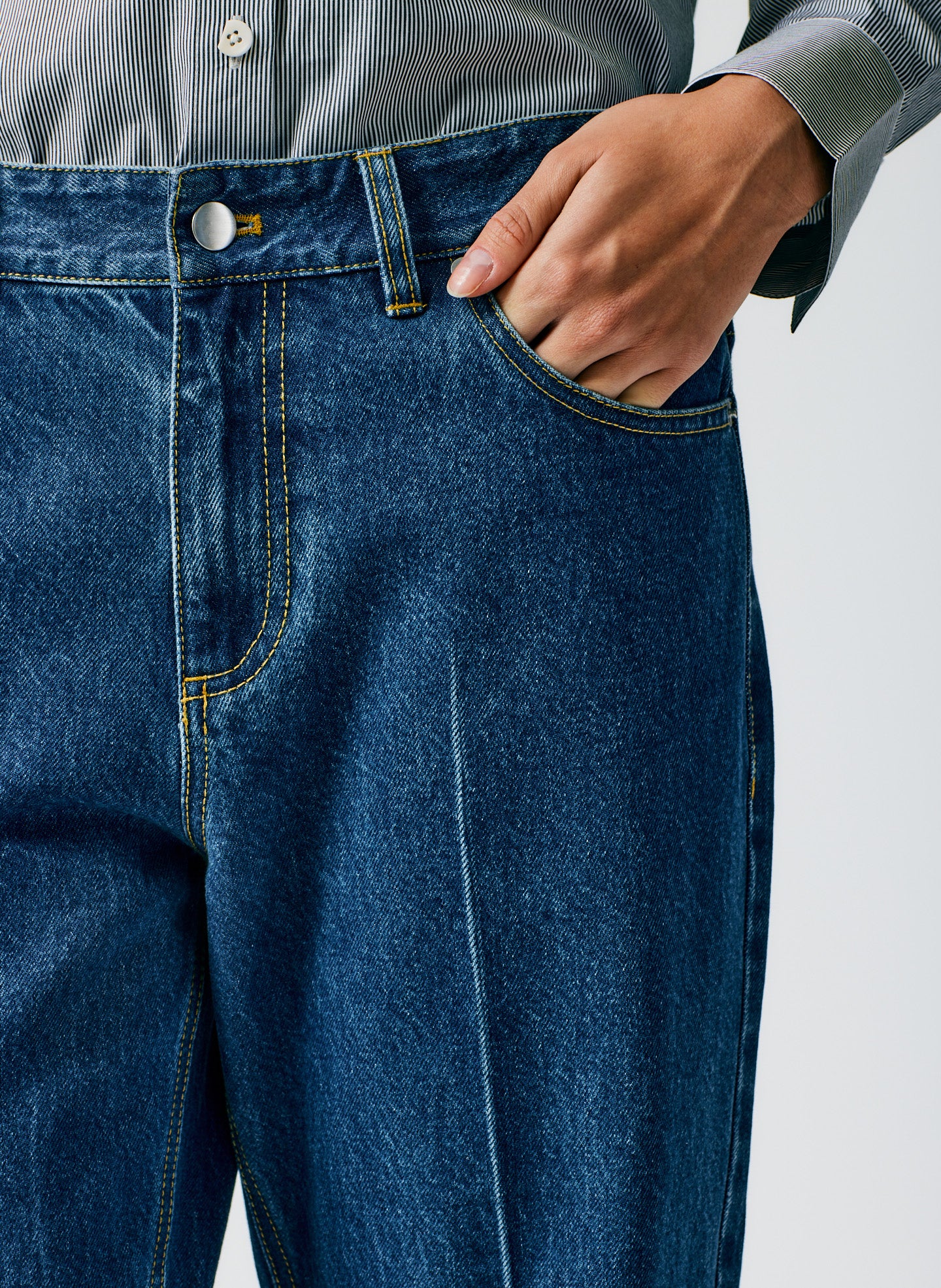Medium Stone Wash Denim Elfie Jean - Image 10
