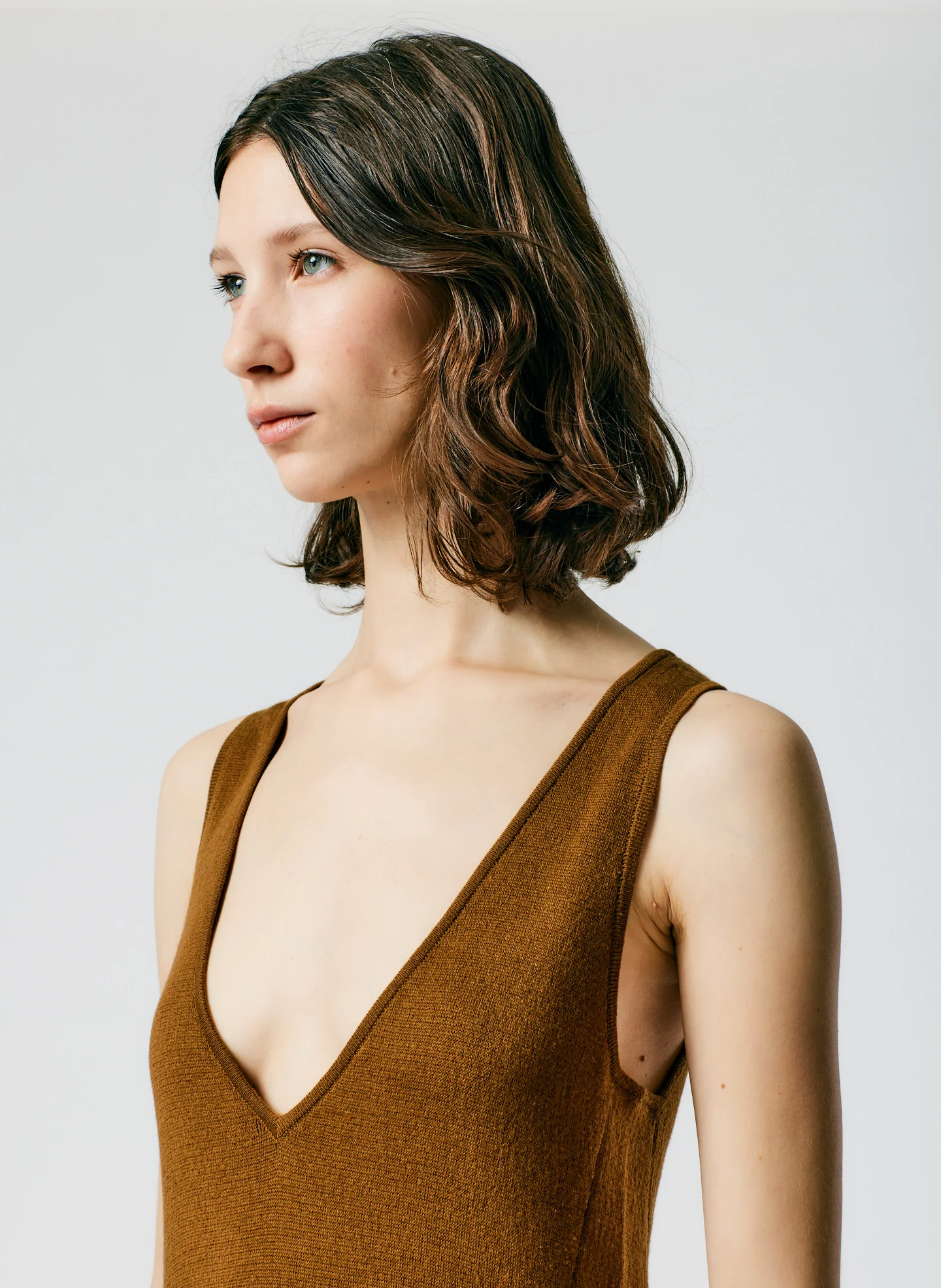 Organic Cotton Tencel V-Neck Cami Dress - Image 6