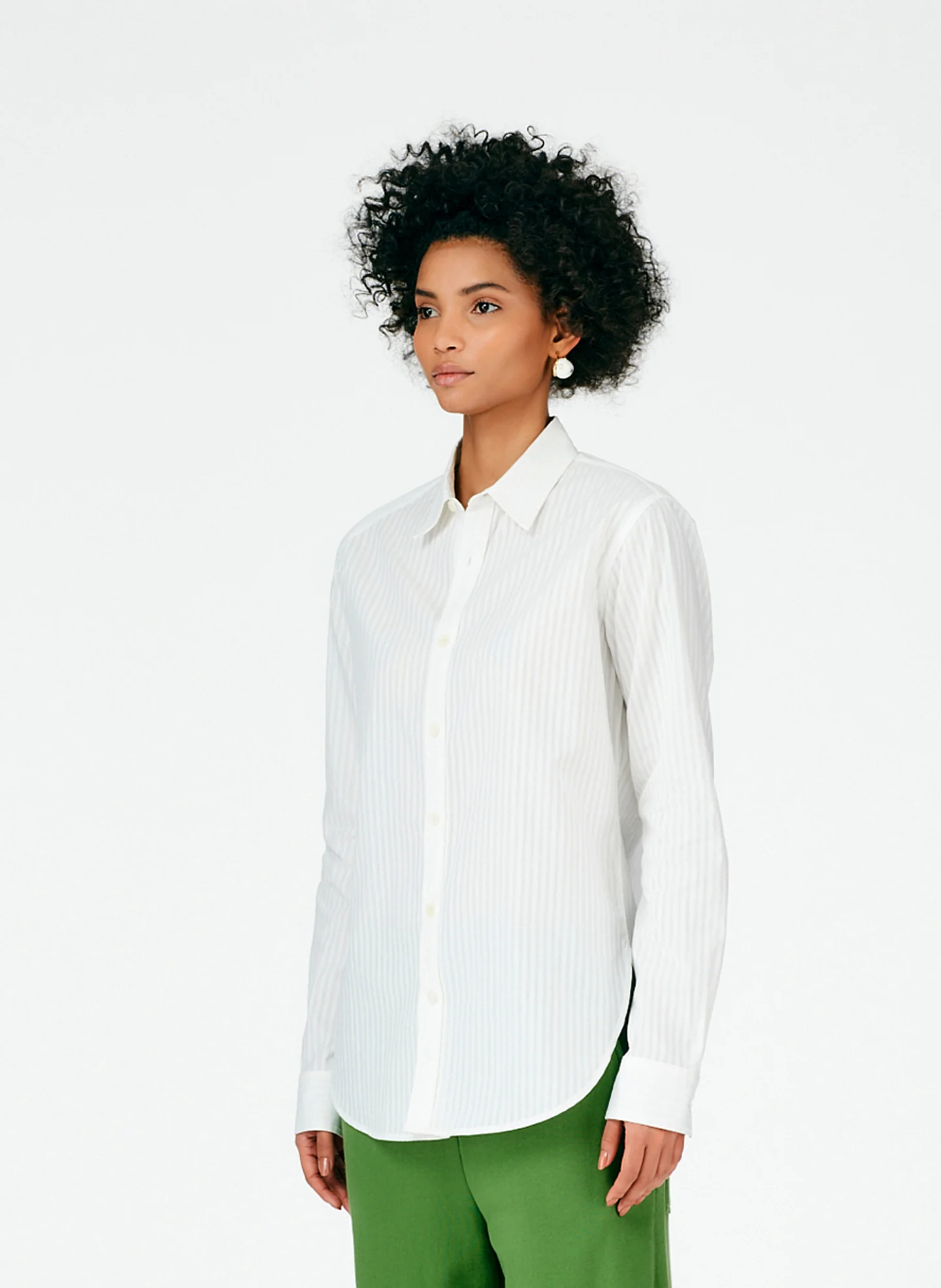 Organic Dobby Shirting Men's Slim Shirt - Image 2