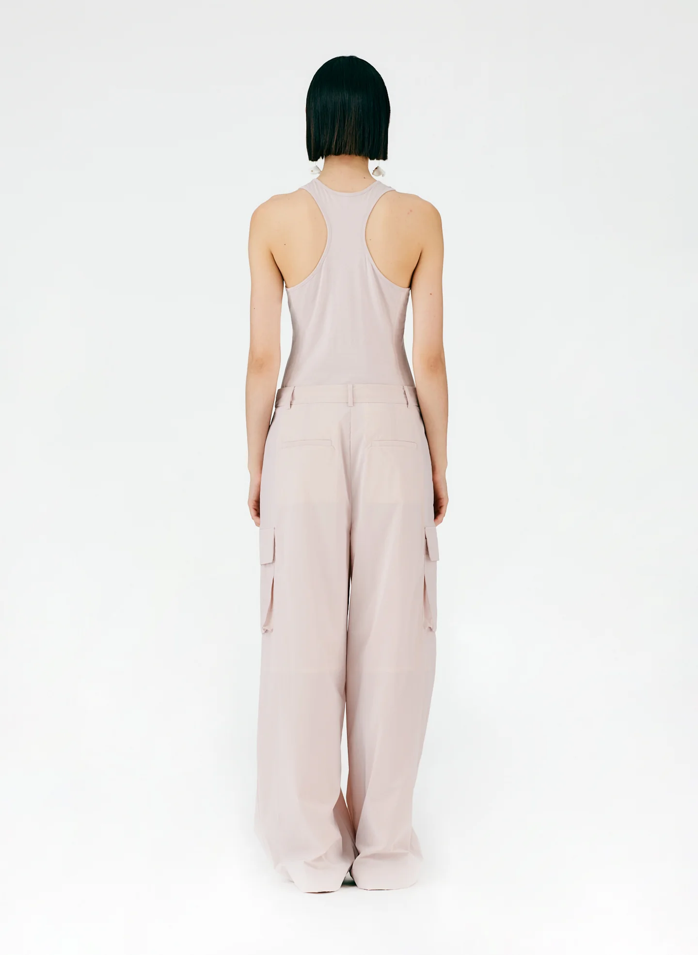 Powder Nylon Pleated Cargo Stella Pant - Image 5