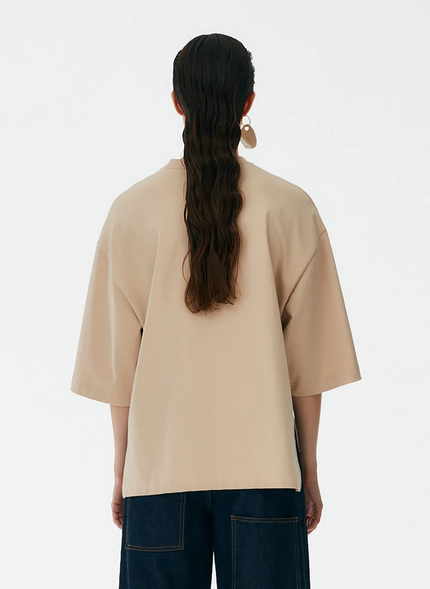 Punto Milano Crew With Side Slits T-Shirt - Image 3