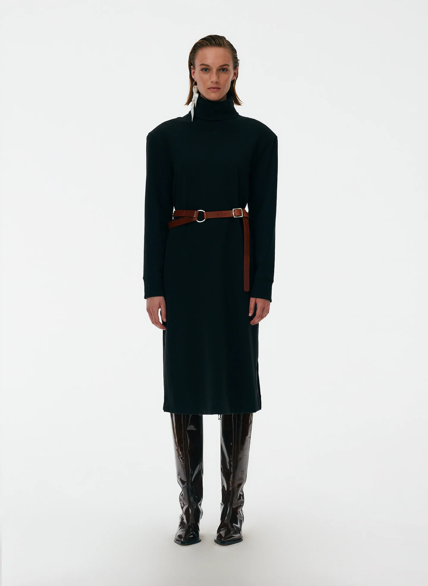 Punto Milano Turtleneck T-Shirt Dress - Image 14