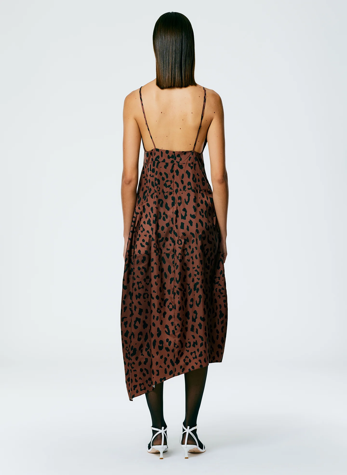 Recycled Sporty Nylon Cheetah Cami Dress - Image 4