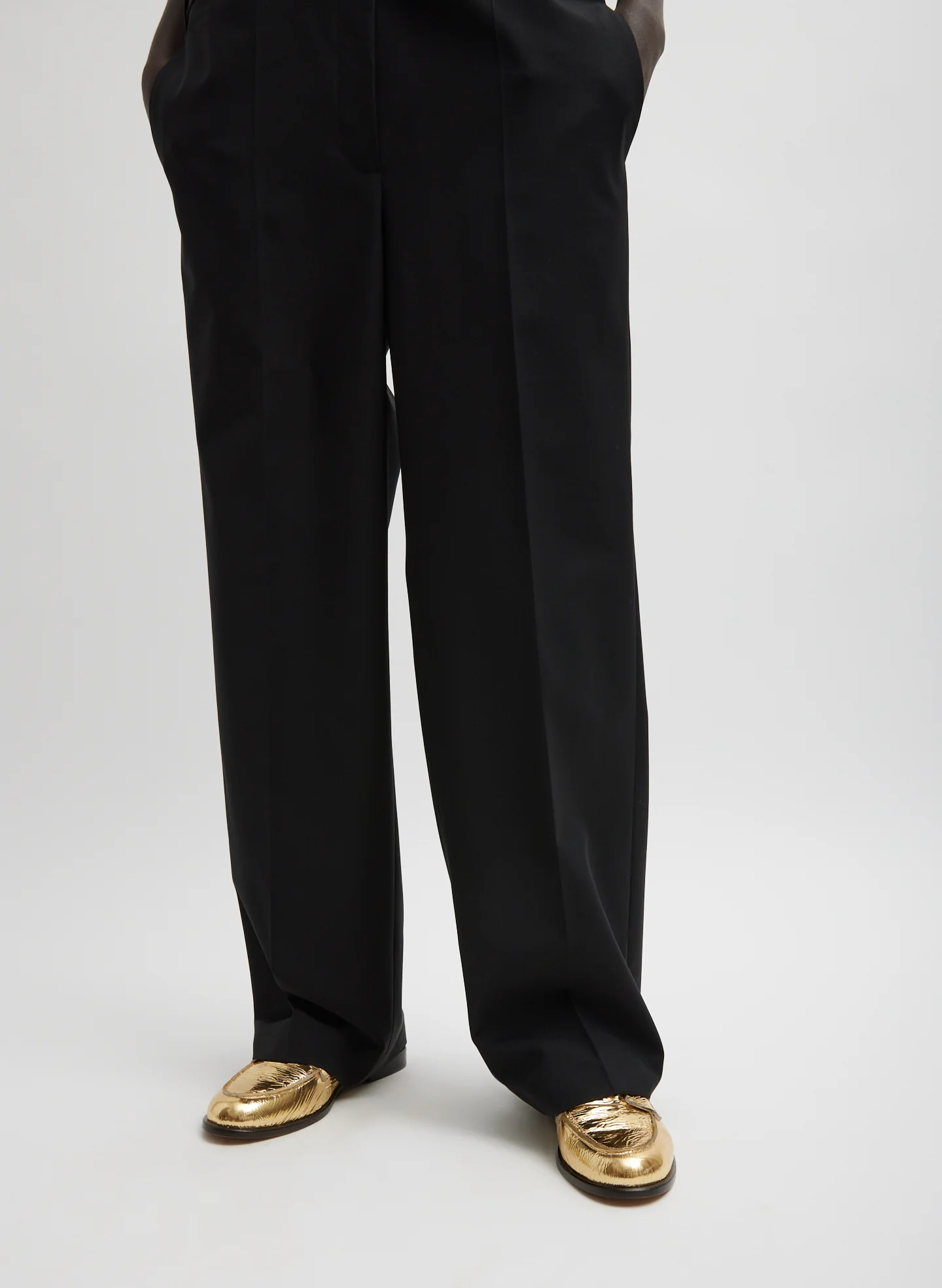 Recycled Tropical Wool Tuxedo Jumpsuit - Image 4