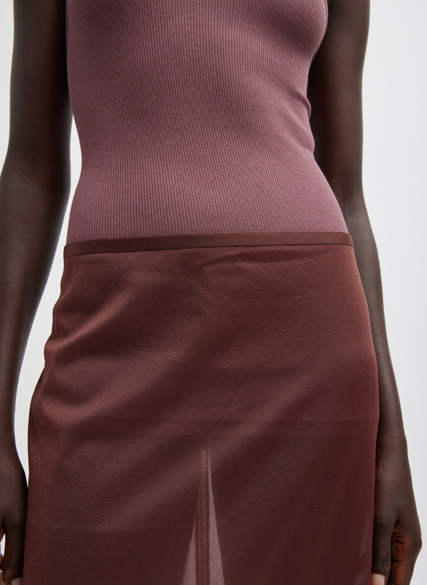 Sheer Gauze Maxi Pencil Skirt - Image 3