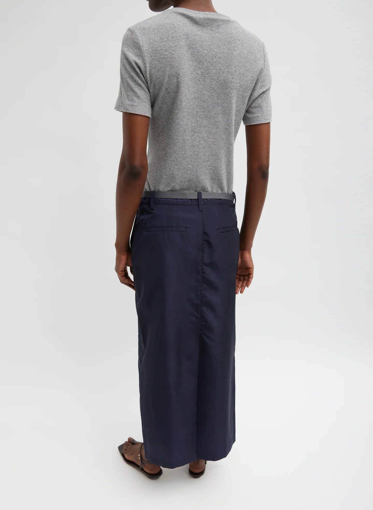 Silk Nylon Maxi Skirt - Image 6