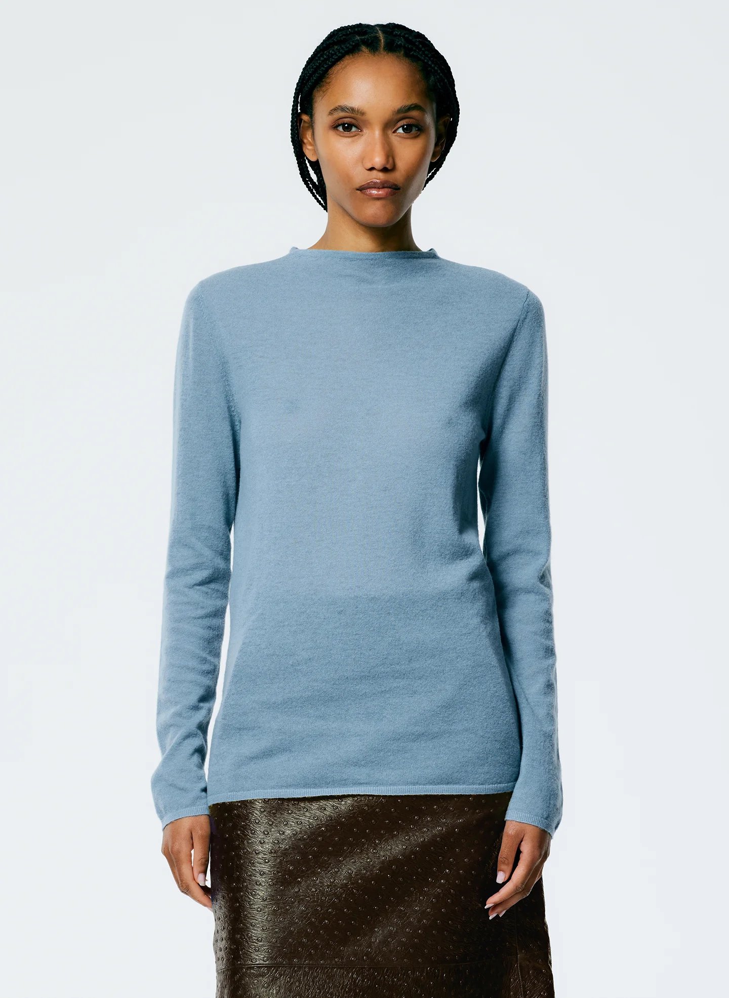 Skinlike Mercerized Wool Soft Sheer Pullover