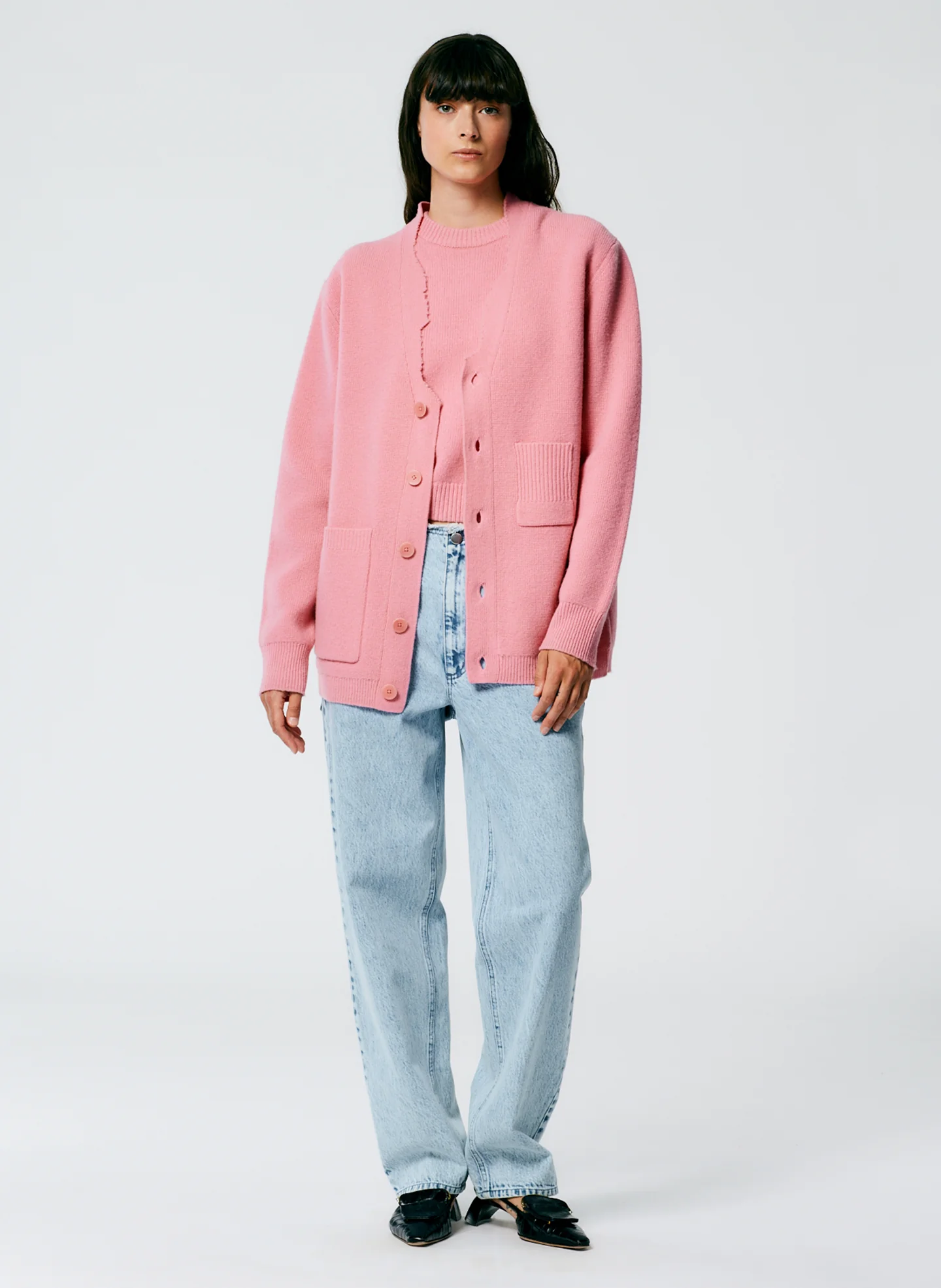 Soft Lambswool Distressed Cardigan - Image 5