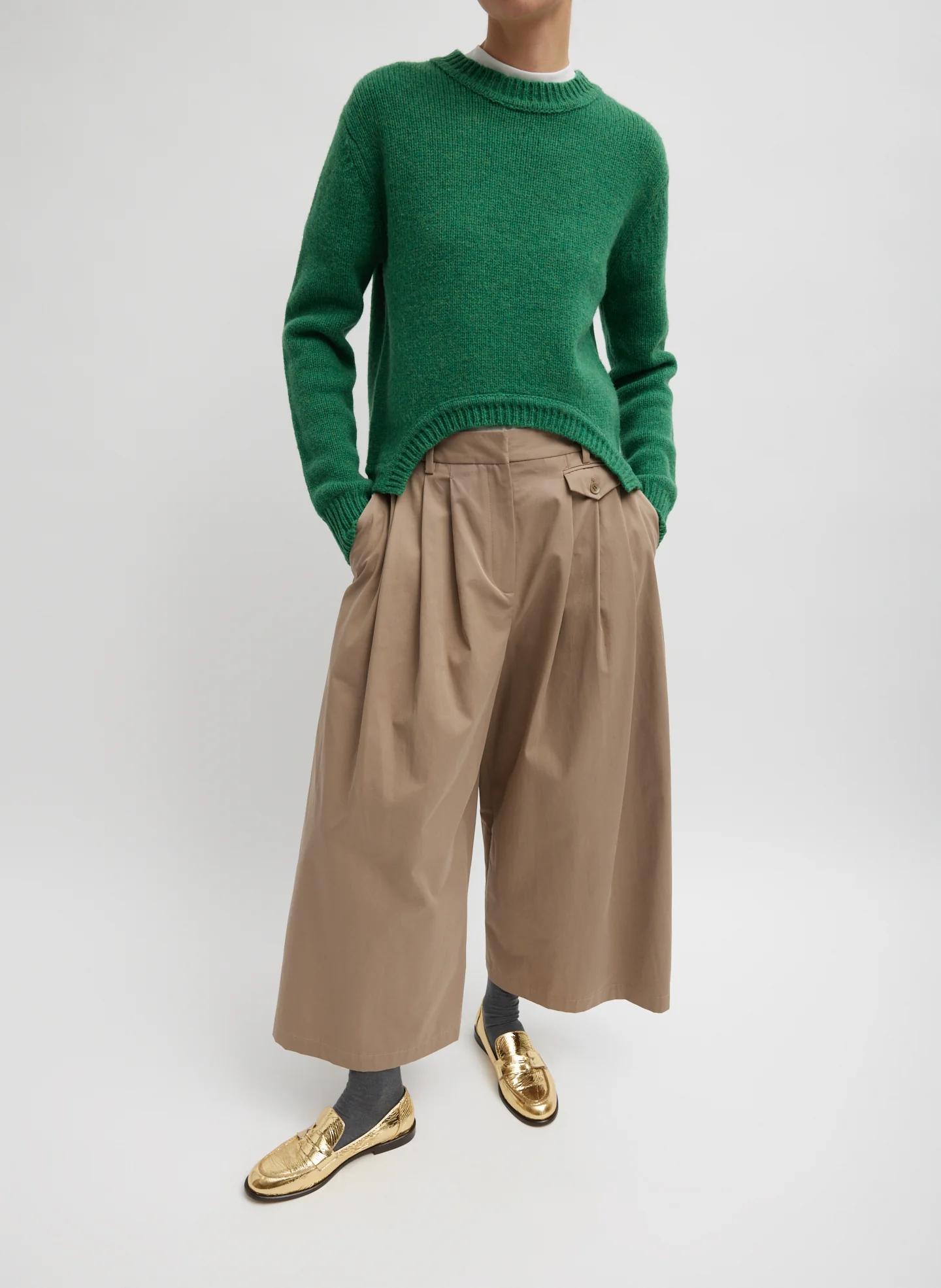 Soft Lambswool Shrunken Crewneck Pullover - Image 4