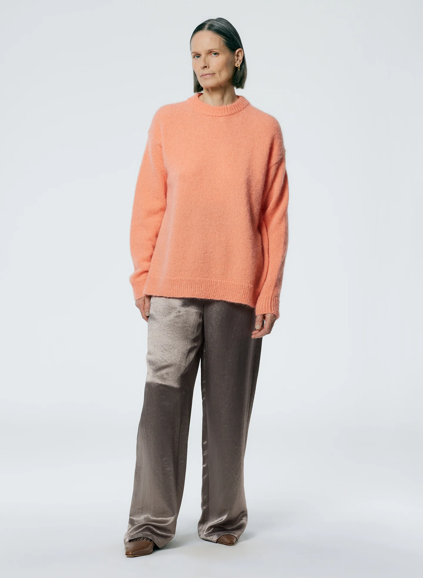 Soft Mohair Crewneck Easy Pullover - Image 5