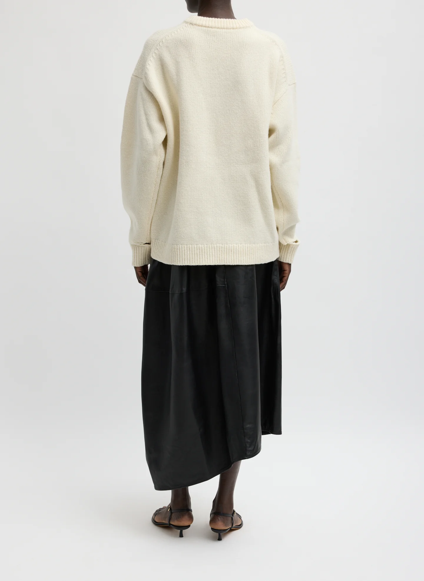 Soft Wool Ski Easy Pullover Crewneck Sweater - Image 4