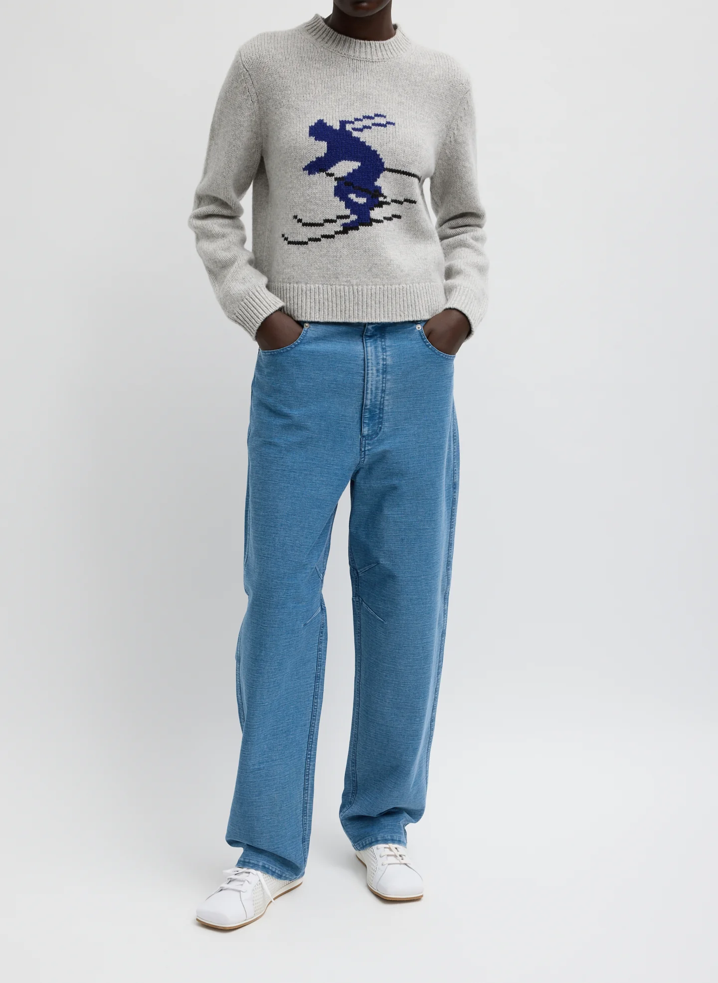 Soft Wool Ski Shrunken Sweater - Image 2