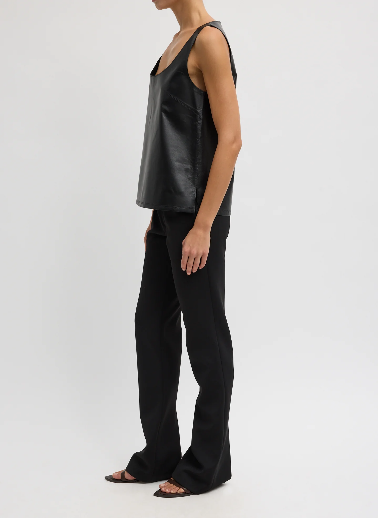 Spring Bonded Twill Elfie Trousers With Slits - Image 4