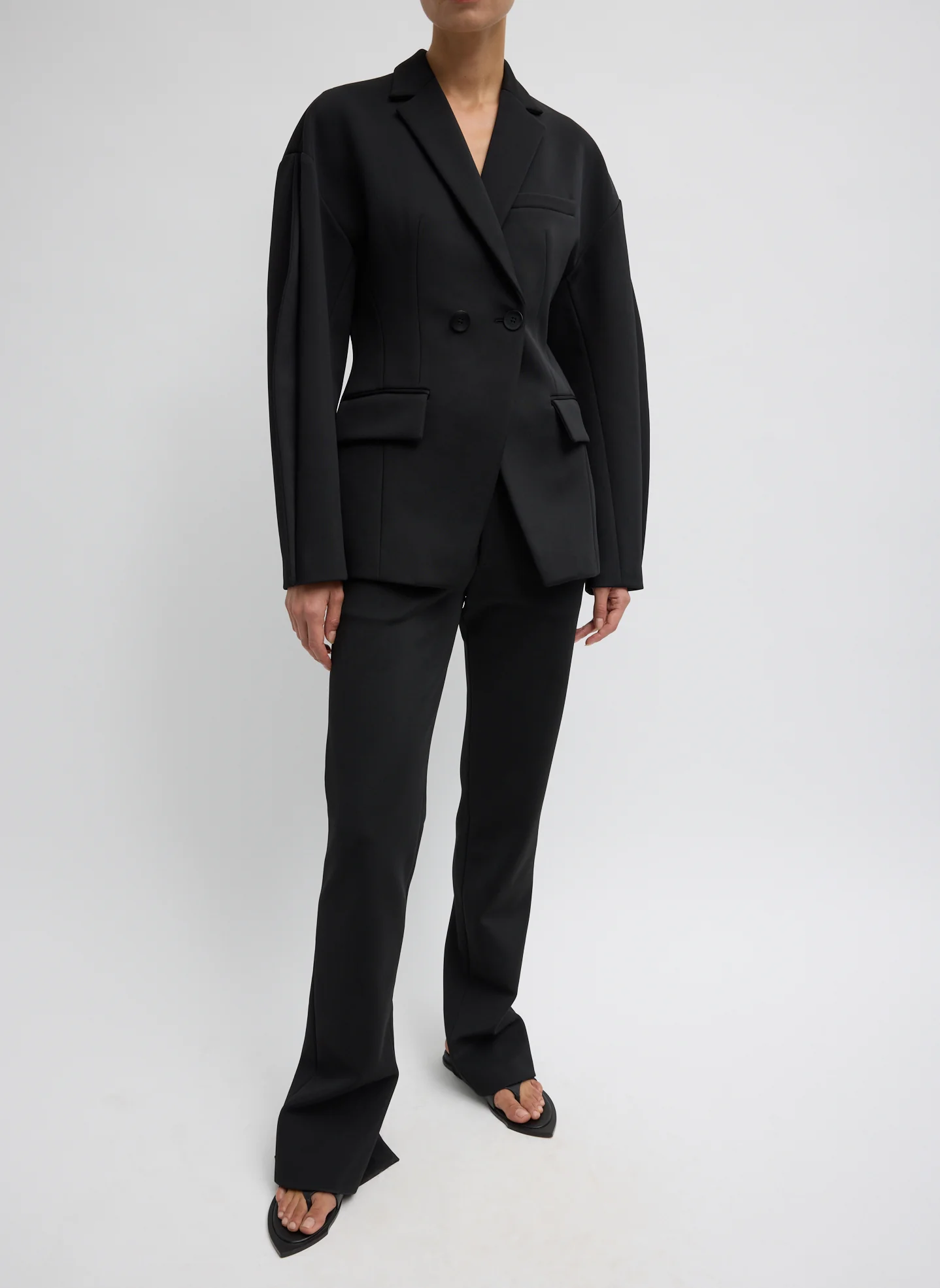 Spring Bonded Twill Elfie Trousers With Slits - Image 6