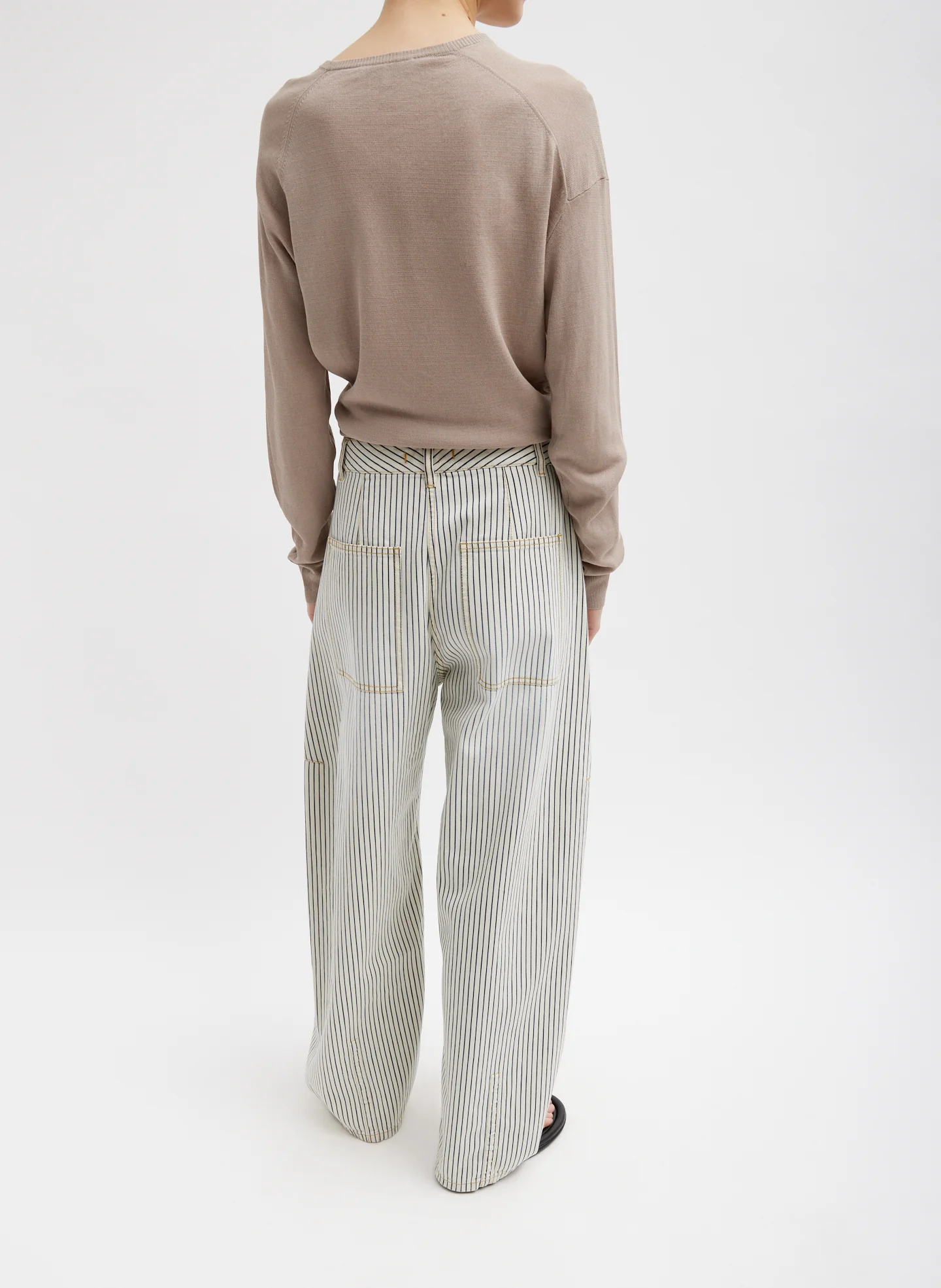 Stone Washed Striped Denim Sid Jean - Image 5