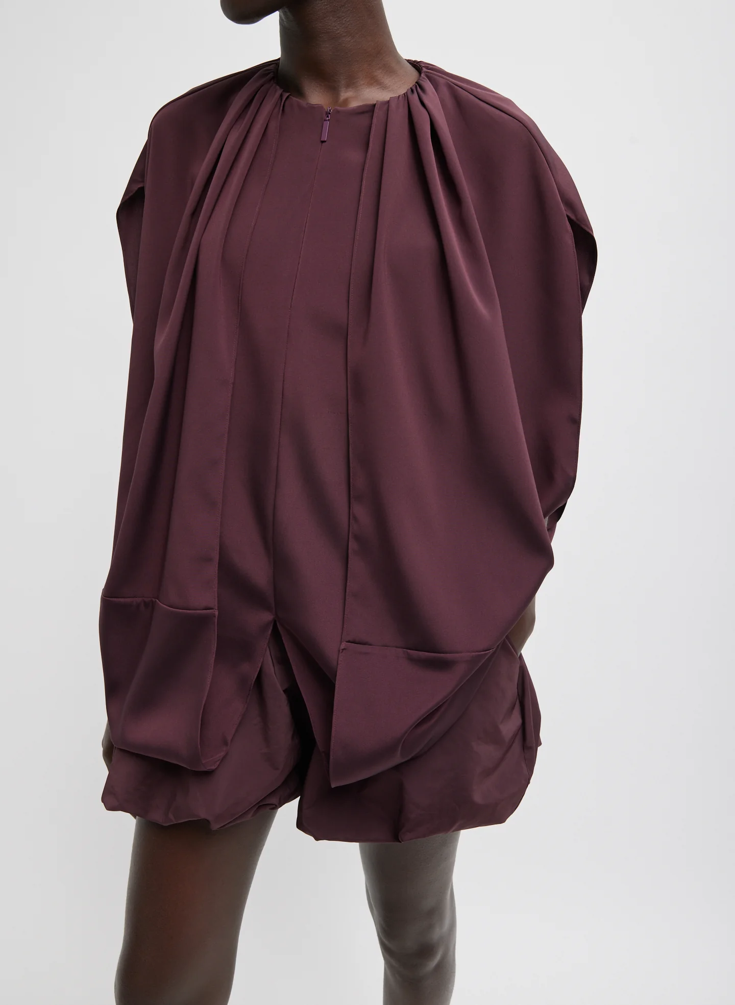 Stretch Silk Nylon Cape Top - Image 7