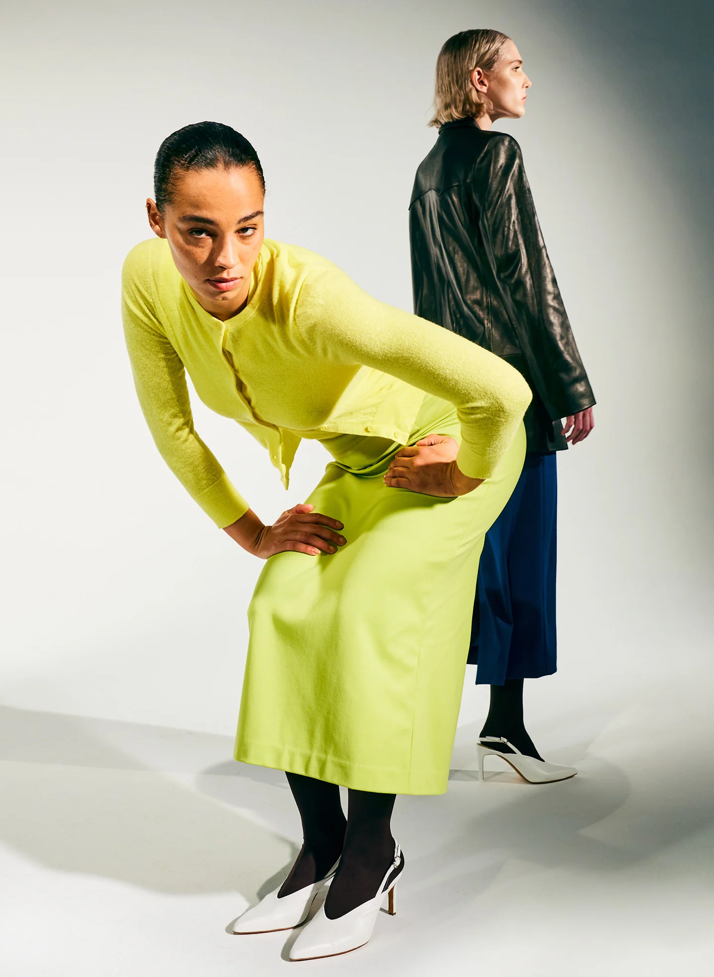 Structured Knit Pencil Skirt - Image 6