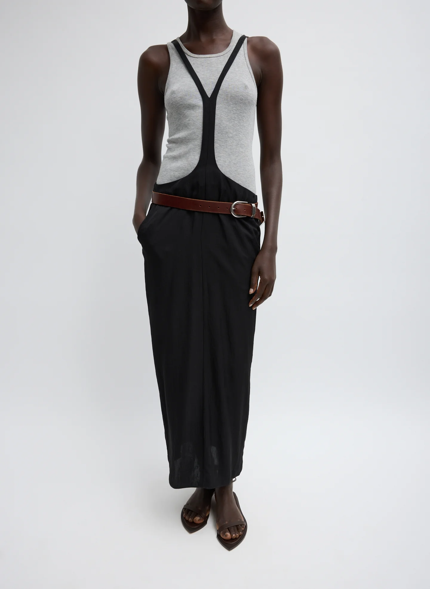 Summer Acetate Crinkle Overall Skirt - Image 8