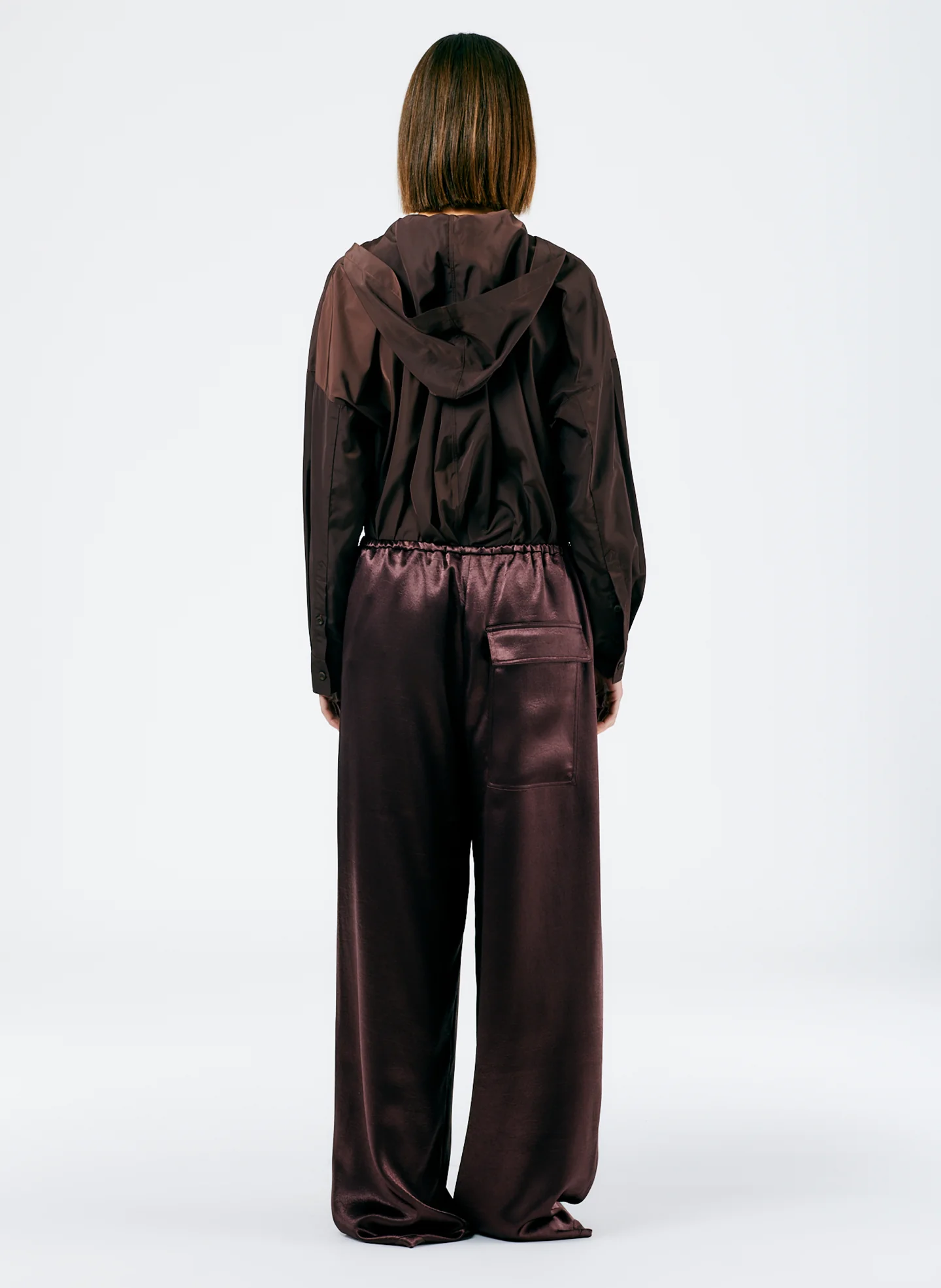 Summer Satin Wide Leg Pull On Pant - Image 3