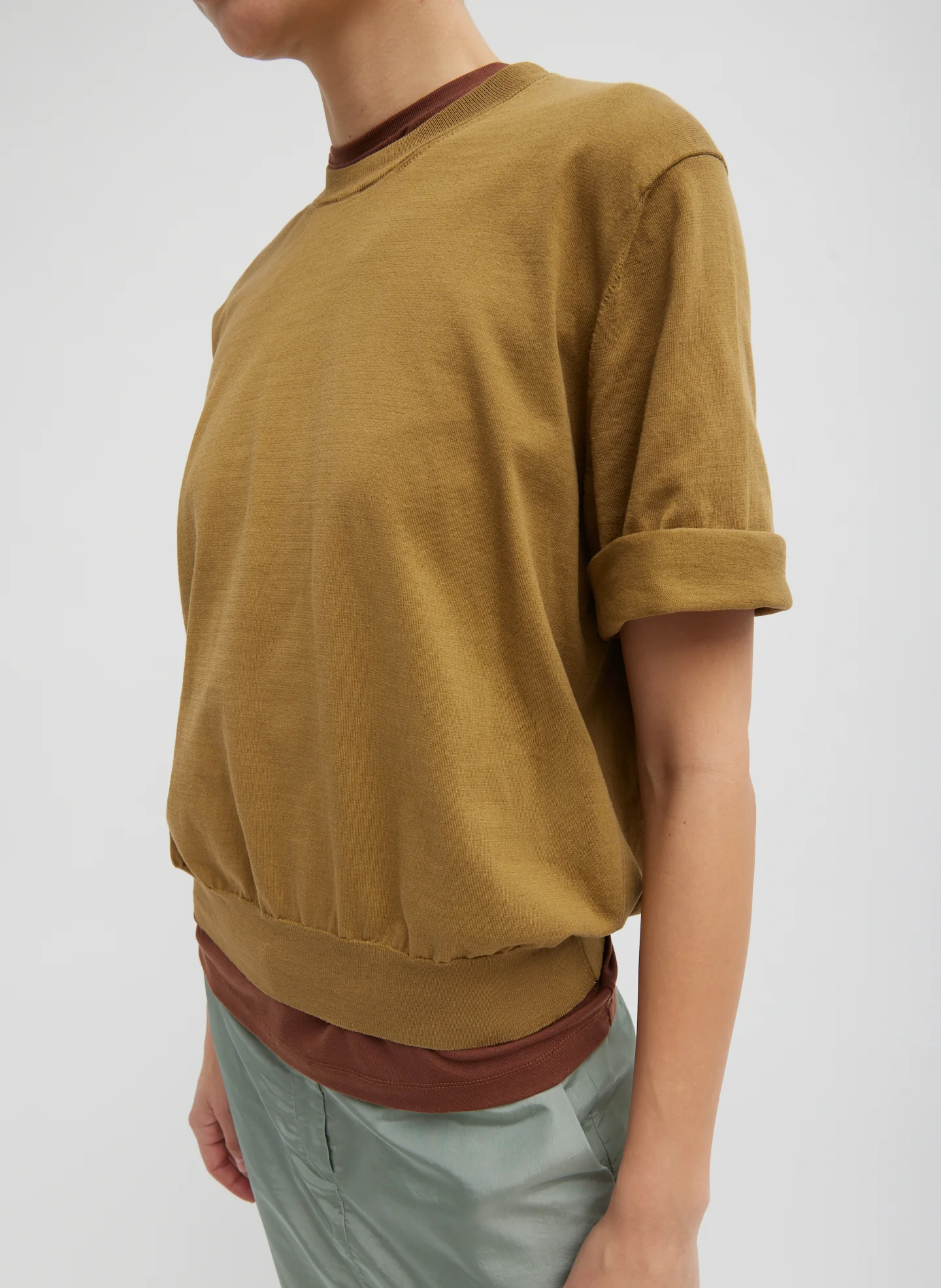 Super Fine Gauge Perfect Short Sleeve Men's Pullover