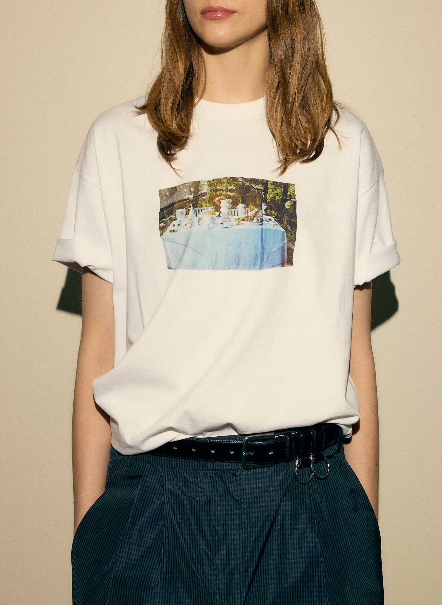 Tibi Creative Lab Supper Print T-Shirt - Image 5
