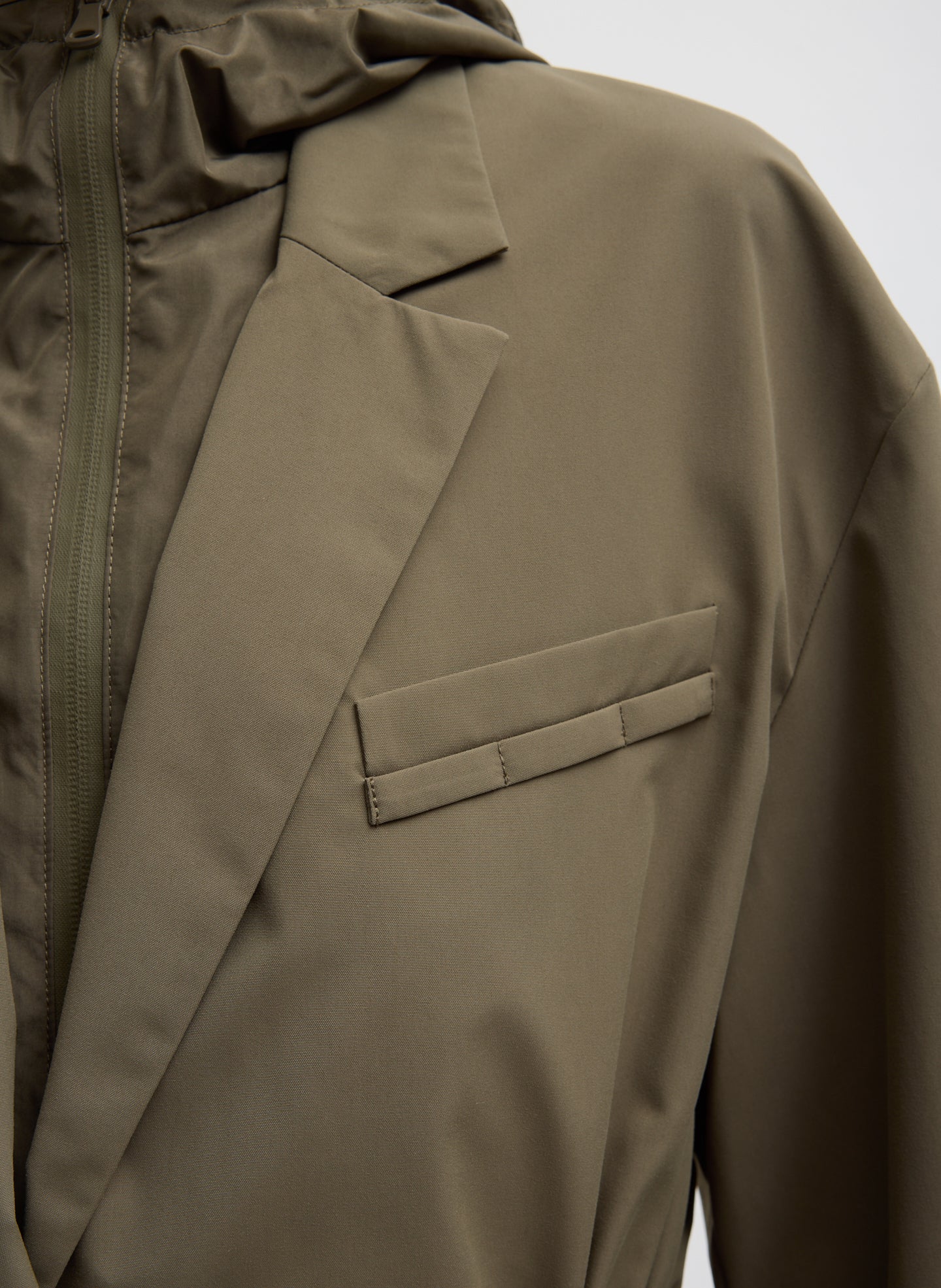 Tech Suiting Anorak Blazer With Zip Off Vest - Image 8