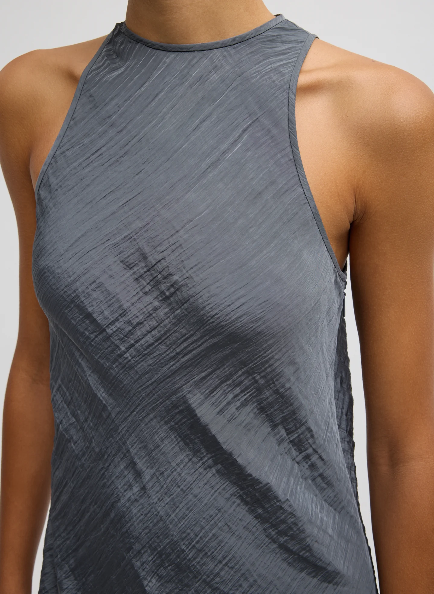 The Crinkle Slip Midi Bias Dress - Image 5