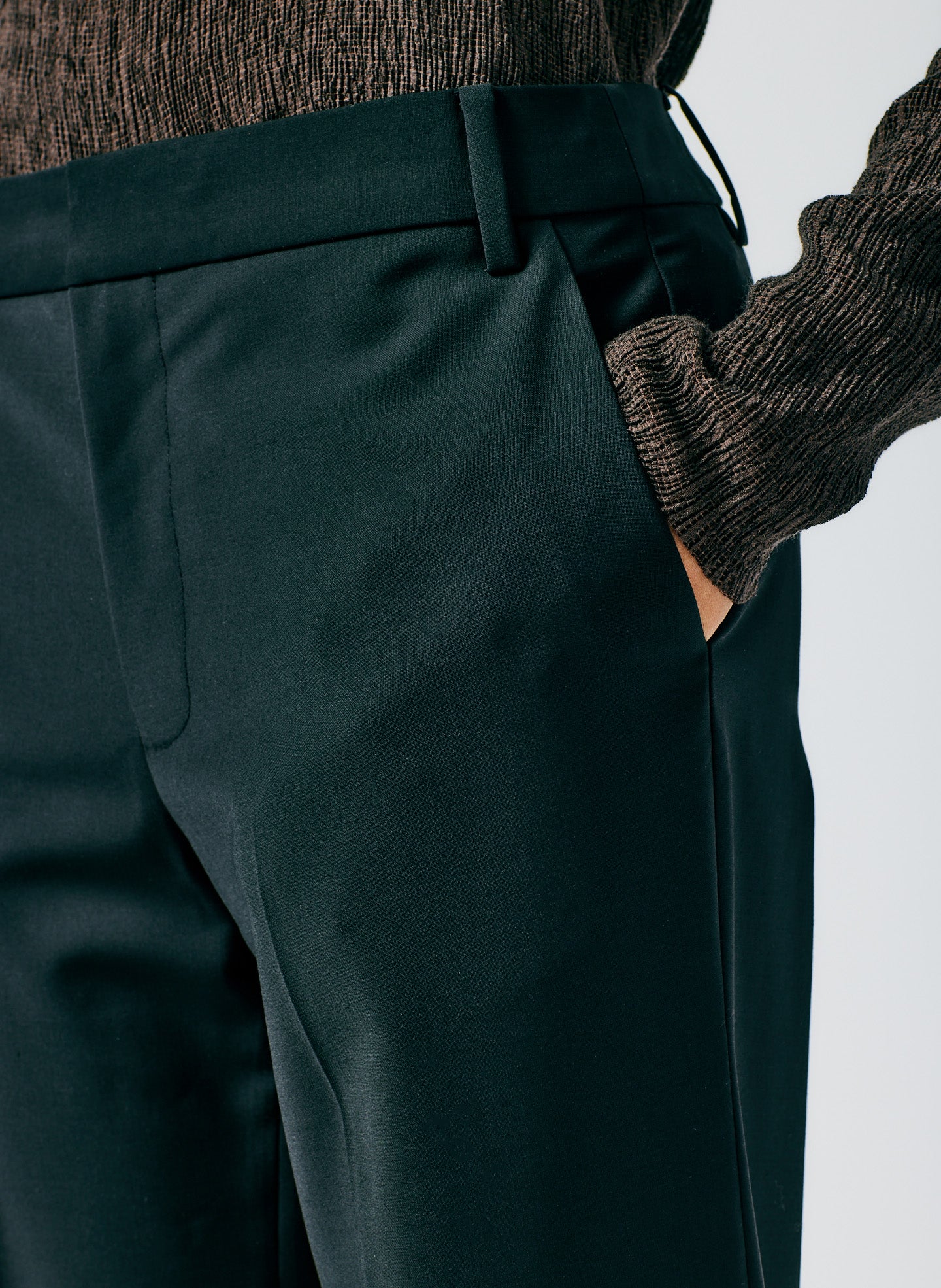 Tropical Wool Elfie Trouser with Slits - Petite - Image 6