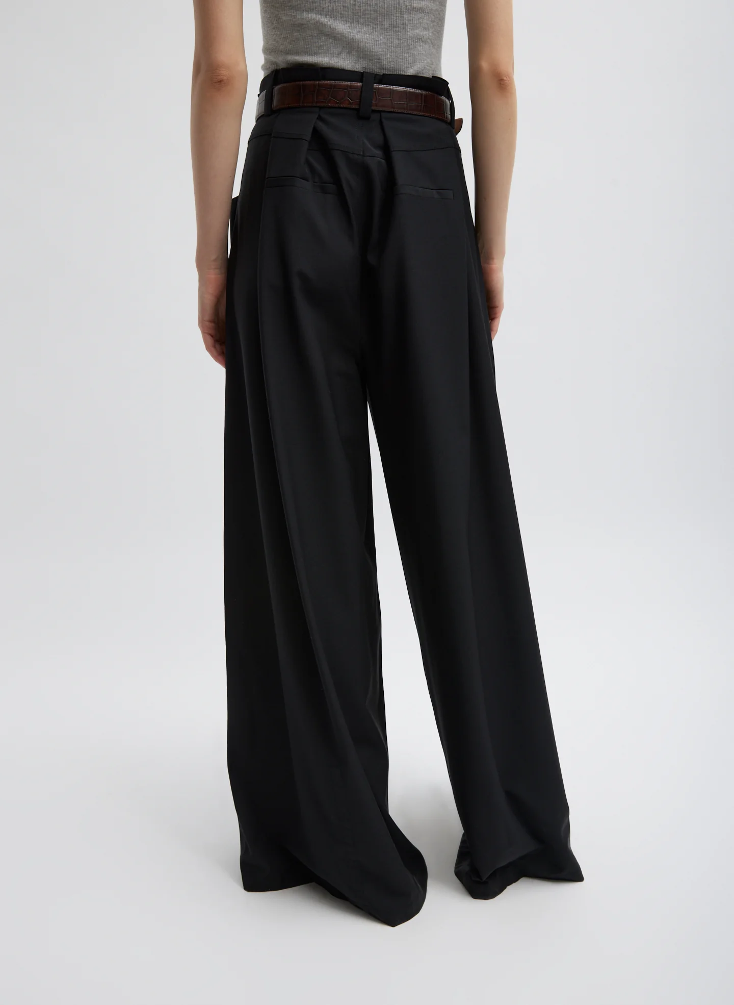 Tropical Wool Walker Wide Leg Pant - Image 5