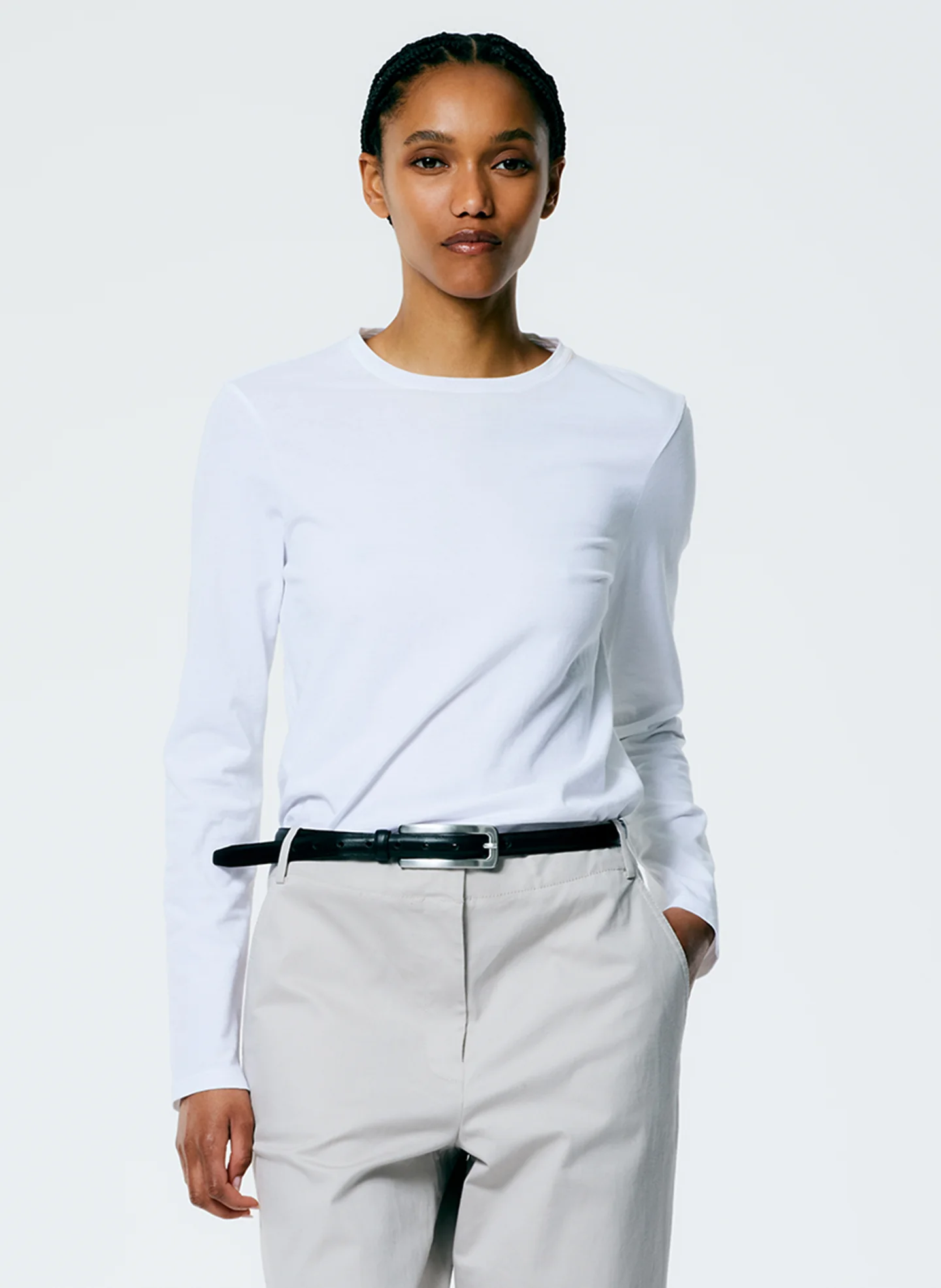 Long Sleeve Fitted T-Shirt
