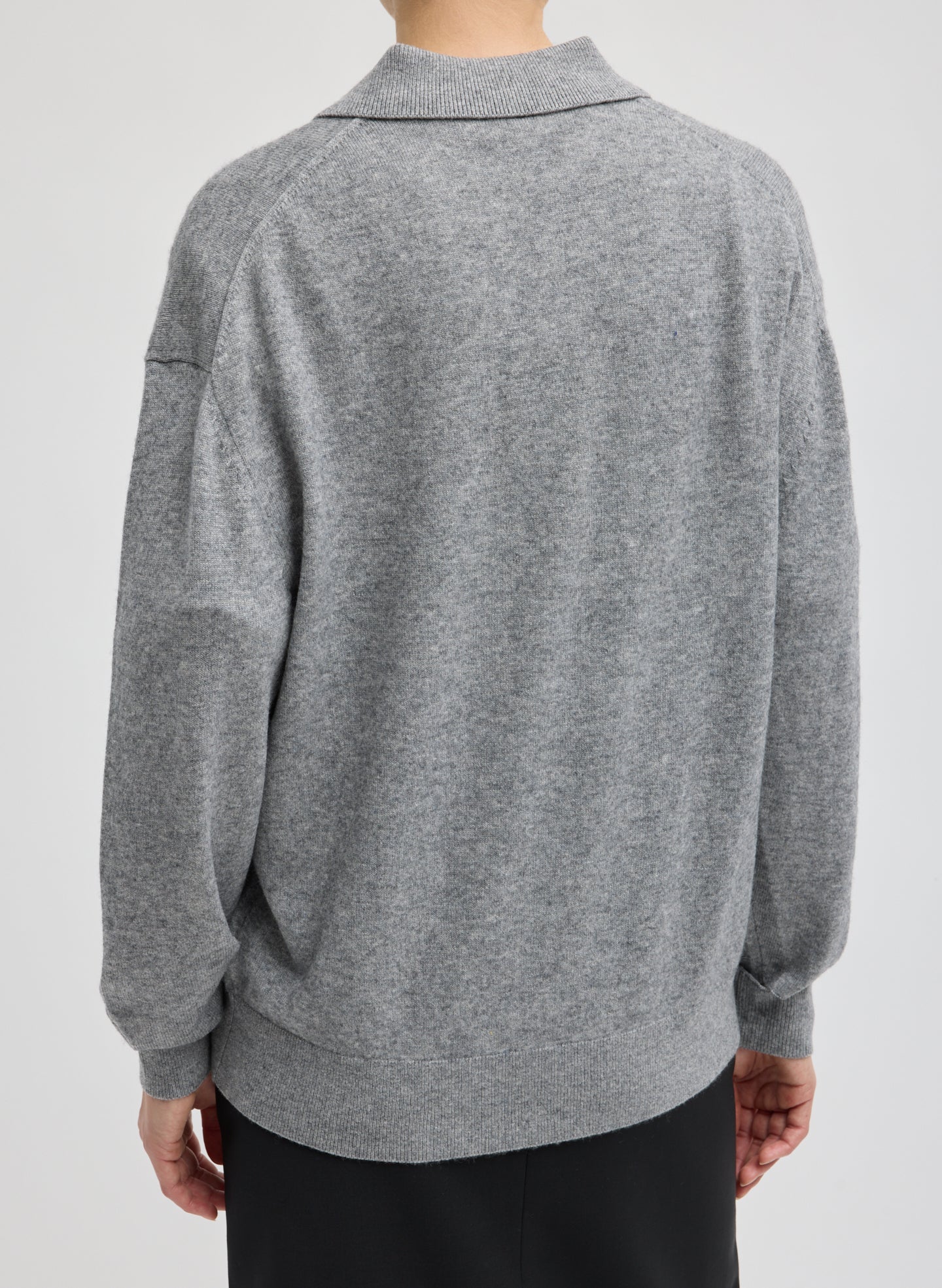Washable Cashmere Easy Polo Sweater - Image 2