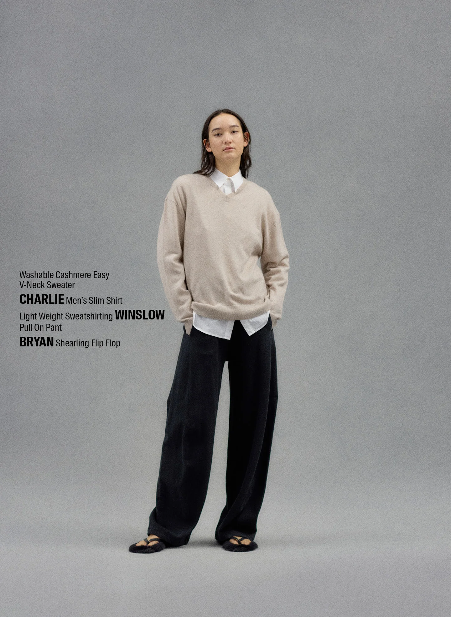 Washable Cashmere Easy V-Neck Sweater - Image 2