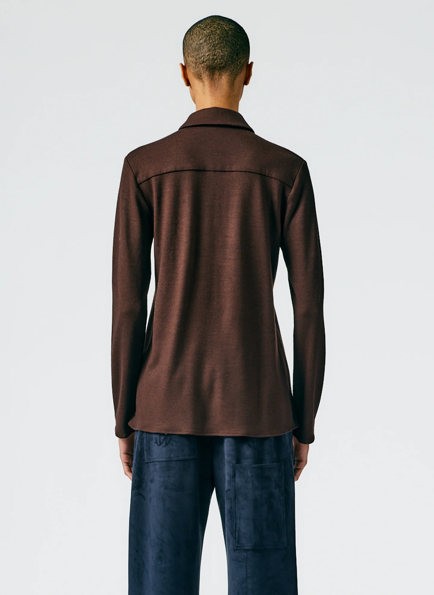 Wool Jersey Slim Shirt - Image 4